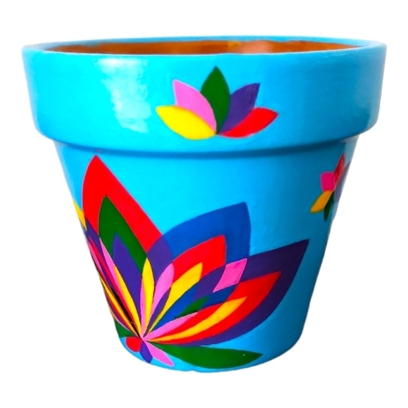 🎨Made to order🖌 Hand Painted Little Terracotta Pot handmade Planter Vase - Picture 3 of 16